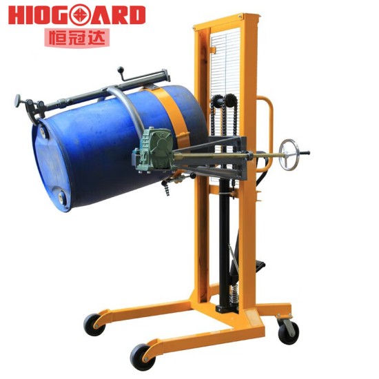 液压升高油桶翻转车手动翻转载重450kg