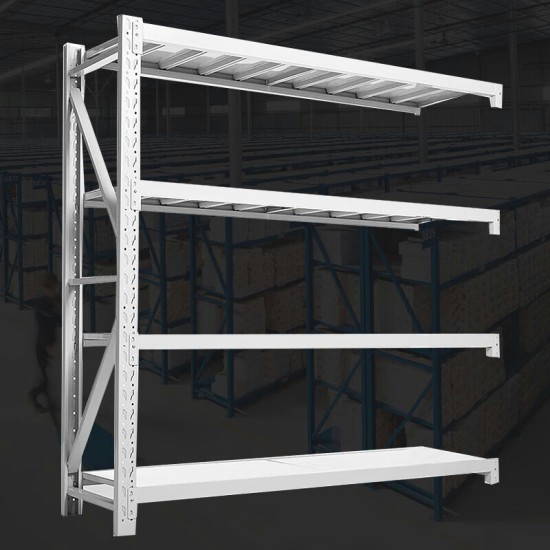 重型货架仓储展示架储物架置物架子承载1吨可定制白色200*60*200四层副架