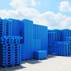 塑料托盘仓库防潮板叉车托盘栈板物流垫仓板 网格川字1100*1100*150