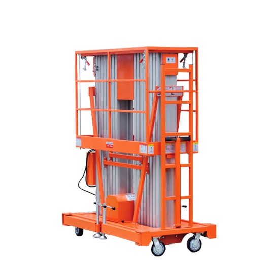 高空作业平台桅杆式载重300KG升高14米HZG14-2双桅杆升降机