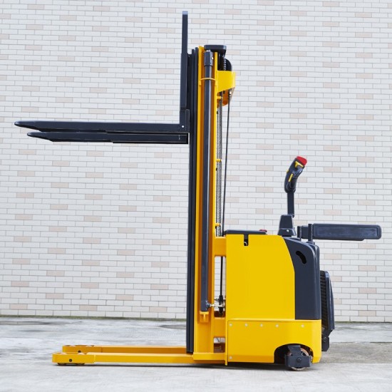 电动堆高车载重1.5吨升高5米铅酸电池24V240AH HK1550站驾式短轴距