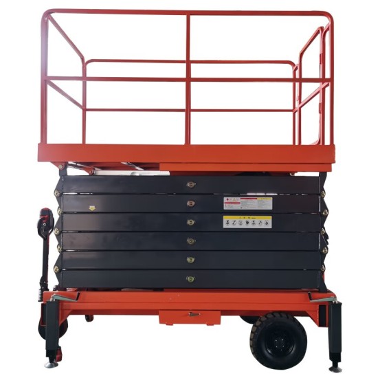 高空作业平台剪叉式载重500KG升高7.5米HKGJ0.5-7.5登高车电动辅助行走升降机