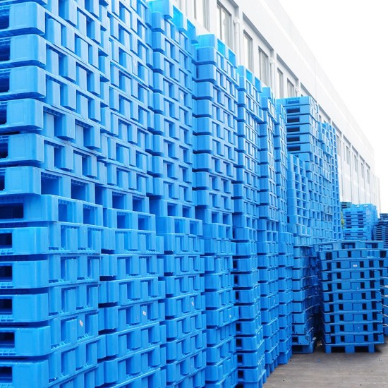 塑料托盘仓库防潮板叉车托盘栈板物流垫仓板 网格田字1200*1000*150六钢