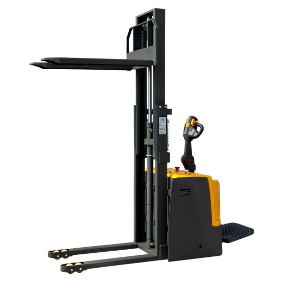 电动堆高车载重2吨升高4米24伏120安时HKDG2040电子转向站驾式