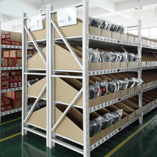 仓储货架仓库库房货架储物展示架重型货物架子均载400kg/层 蓝色200*50*200四层主架