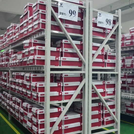 仓储货架仓库库房货架储物展示架重型货物架子均载400kg/层 蓝色200*50*200四层主架