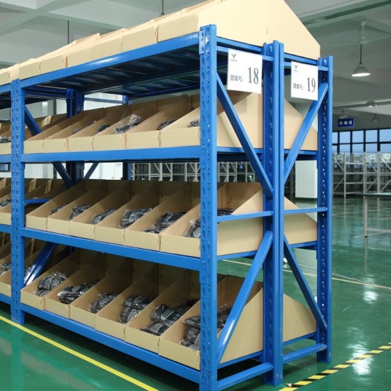 货架仓储仓库货架货物储物置物架铁架子均承载180kg蓝色100*40*200=4层主