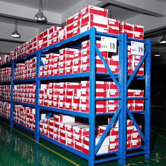 货架仓储仓库货架货物储物置物架铁架子均承载180kg蓝色100*40*200=4层主