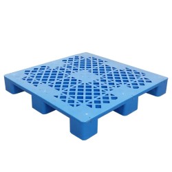 塑料托盘仓库防潮板叉车托盘栈板物流垫仓板 大九脚平面平面网格1000*1000*140mm