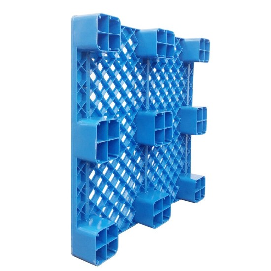 塑料托盘仓库防潮板叉车托盘栈板物流垫仓板 大九脚平面平面网格1000*800*140mm