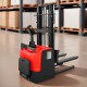 电动堆高车载重2吨升高5.5米铅酸电池24伏120安时CDD2055D站驾式托盘搬运叉车