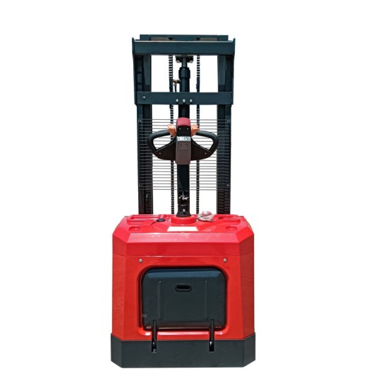 电动堆高车载重2吨升高5.5米铅酸电池24伏120安时CDD2055D站驾式托盘搬运叉车