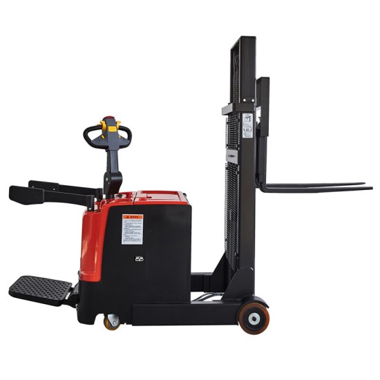 电动堆高车载重1吨升高3米铅酸电池24伏120安时CDD1030D站驾式托盘搬运叉车