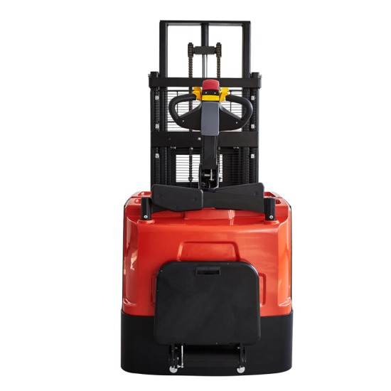 电动堆高车载重1吨升高3米铅酸电池24伏120安时CDD1030D站驾式托盘搬运叉车
