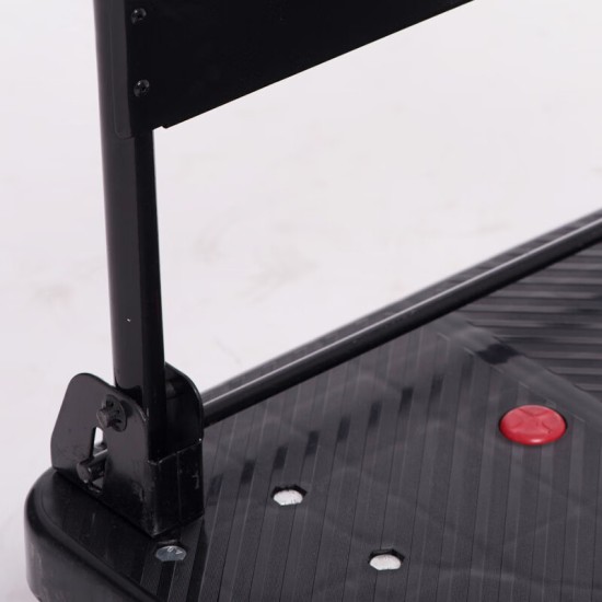 手推车平板车塑料推车折叠手拉车小推车拉货车搬运车承重300斤高扶手超轻音承重300斤72*48