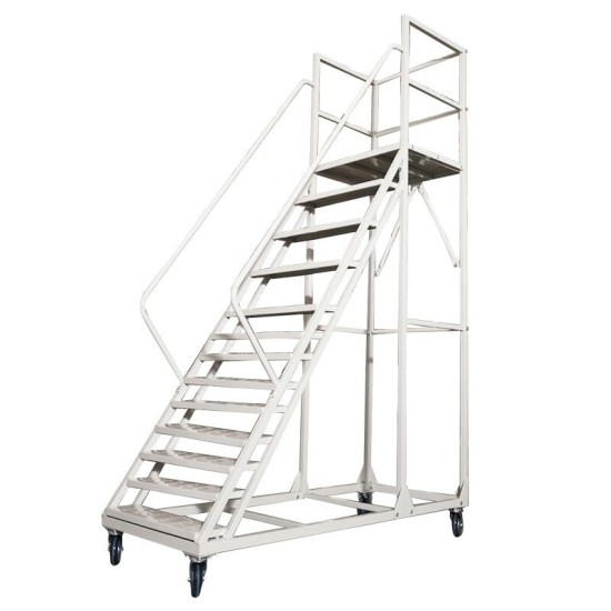 移动登高梯 带轮理货取货登高梯子 离地3米 2500*800*3000mm