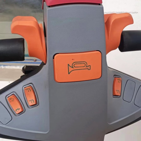 电动堆高车载重1吨升高3米铅酸电池24伏160安时HZBDG1030步行式托盘搬运叉车