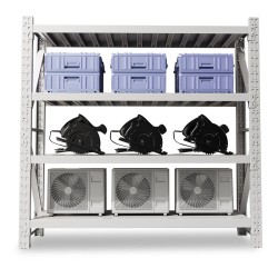 货架仓储仓库置物架重型储物架多层架子 白色150*50*200cm四层副架承重500kg/层