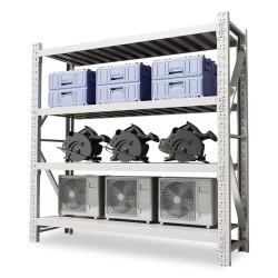 货架仓储仓库置物架重型储物架多层架子 白色150*50*200cm四层副架承重500kg/层