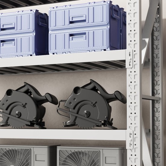 货架仓储仓库置物架重型储物架多层架子 白色200*50*200cm四层主架承重500kg/层