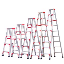 1.2米铝合金人字梯加固款 加厚折叠梯子工程梯折叠梯仓库装修梯具