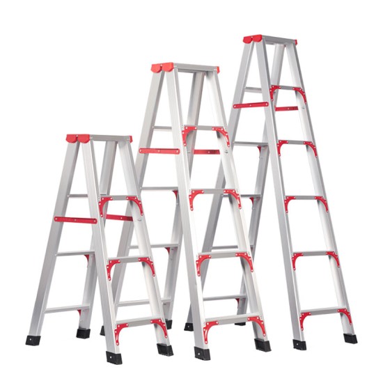 1.2米铝合金人字梯加固款 加厚折叠梯子工程梯折叠梯仓库装修梯具