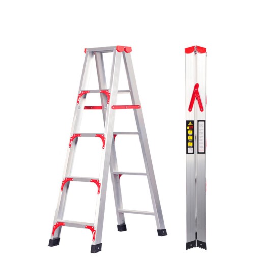 1.2米铝合金人字梯加固款 加厚折叠梯子工程梯折叠梯仓库装修梯具