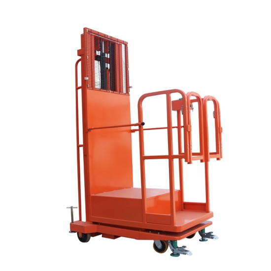 半电动取料机载重300KG升高2.7米HGTGQB0.3-2.7辅助登高车小型升降梯