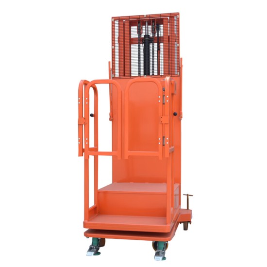 半电动取料机载重300KG升高2.7米HGTGQB0.3-2.7辅助登高车小型升降梯