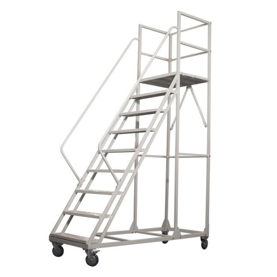 移动登高梯 带轮理货取货登高梯子 离地2米 1700*700*2000
