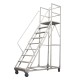 移动登高梯 带轮理货取货登高梯子 离地2米 1700*700*2000