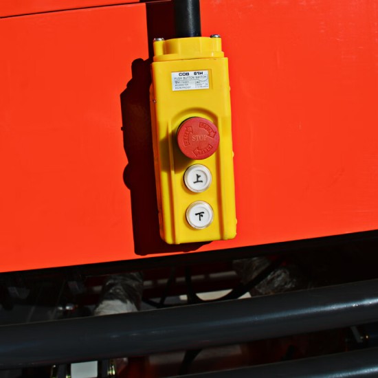 高空作业平台剪叉式载重500KG升高9米HZGJ0.5-9登高车半电动交直流两用升降机