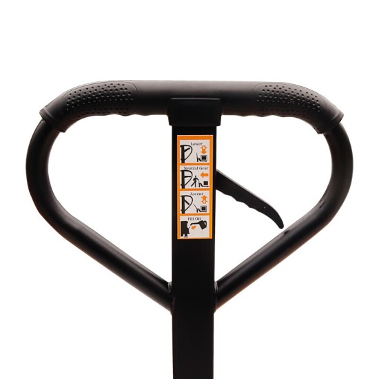 手动地牛 2.5吨液压托盘搬运叉车 一体式油缸黄色外宽550叉长1150mm 尼龙轮