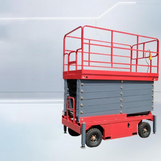 高空作业平台剪叉式载重500KG升高8米HZGKP0.5-8登高车直流款升降机