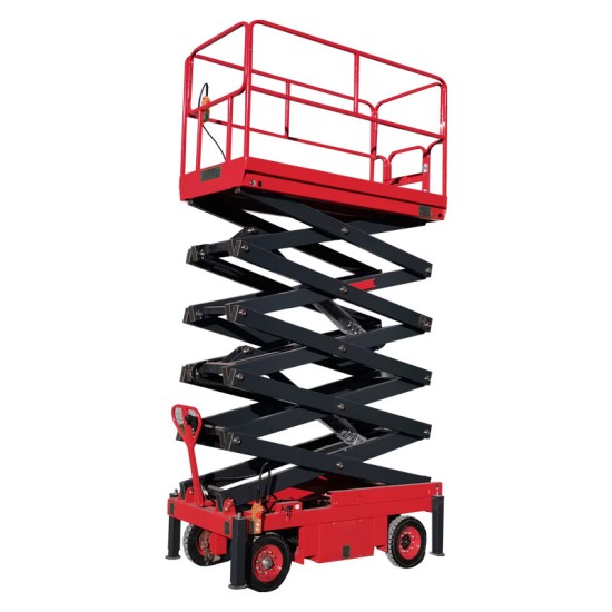 高空作业平台剪叉式载重500KG升高8米HZGKP0.5-8登高车直流款升降机