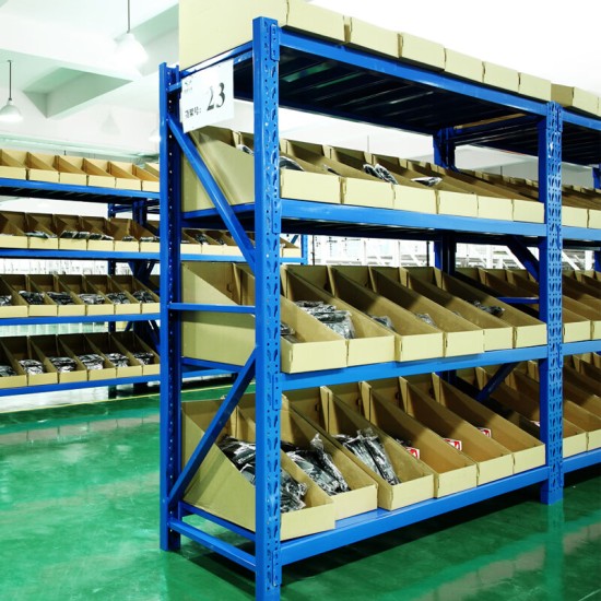 蓝色轻型货架仓储展示置物架 150*40*200cm 四层主架均载150KG/层