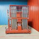 高空作业平台桅杆式载重150KG升高18米HZWG18-6登高车交流款六桅杆升降机
