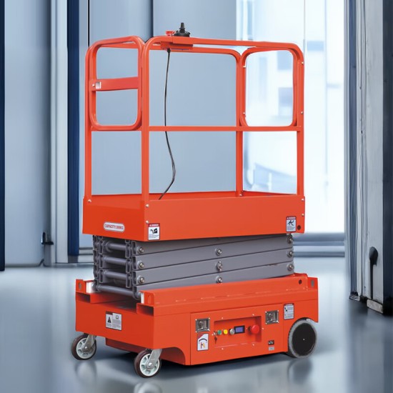 全电动升降平台剪叉式升降机MINI移动高空作业平台车叉车登高车 300KG全电动升降机4.8米
