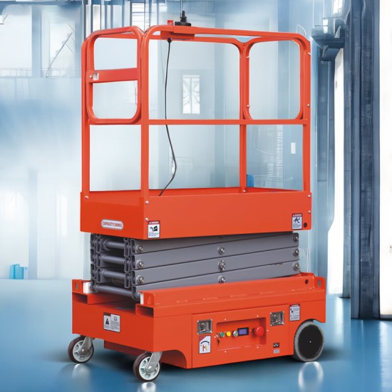 全电动升降平台剪叉式升降机MINI移动高空作业平台车叉车登高车 300KG全电动升降机4.8米