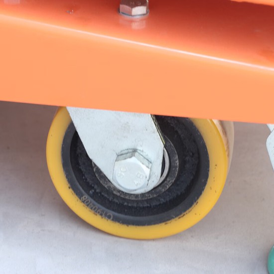 半电动取料机液压升降平台移动高空作业车辅助登高车小型升降梯载重200公斤升高3.3米 HKGB3-3.5