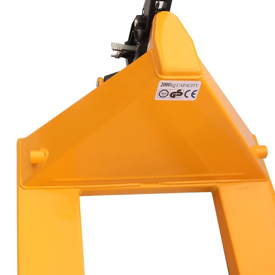 2吨550尼龙轮 黄色手动液压搬运车